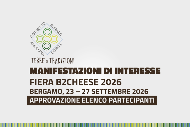 Manifestazione di Interesse per la partecipazione al B2Cheese 2026 - Approvazione elenco partecipanti