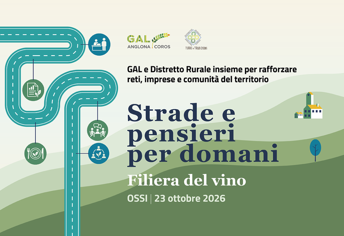 Strade e pensieri per domani: il 23 ottobre a Ossi un incontro dedicato alla filiera del vino